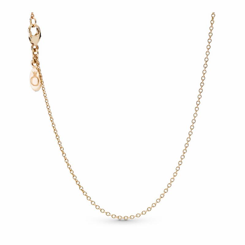 Pandora Necklace Chain Ireland - Yellow Gold 14 K - 607245SXN